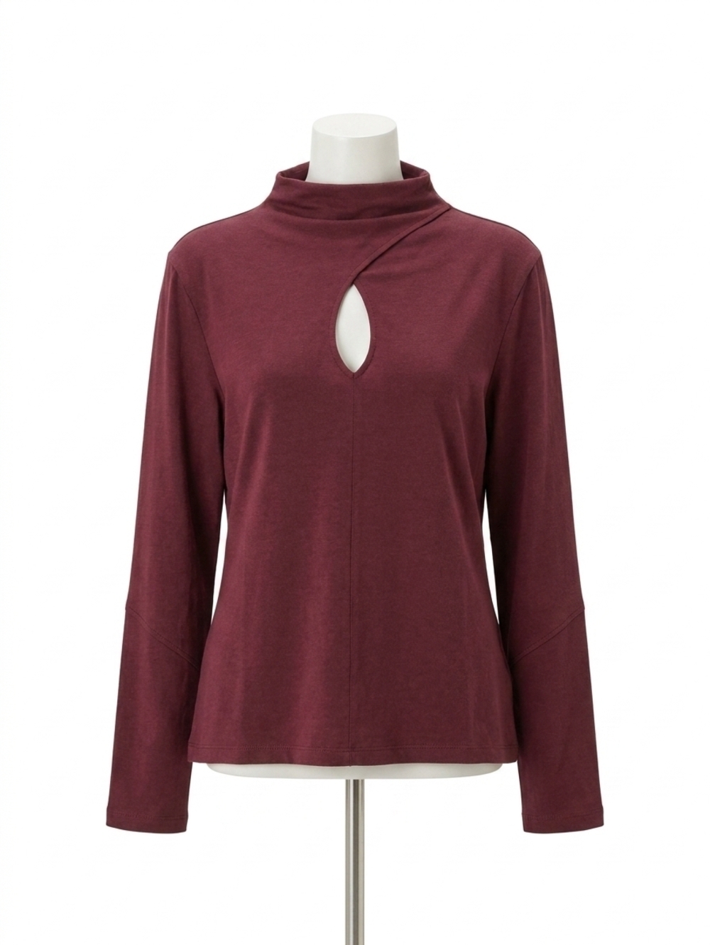 NEW NATION LTD naomi keyhole tee in port